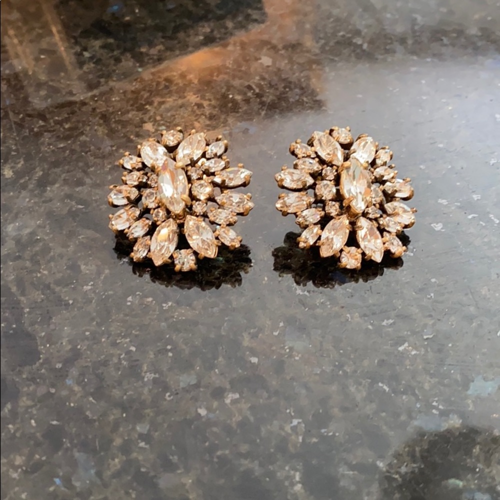 J.Crew Oversized Diamond Earrings